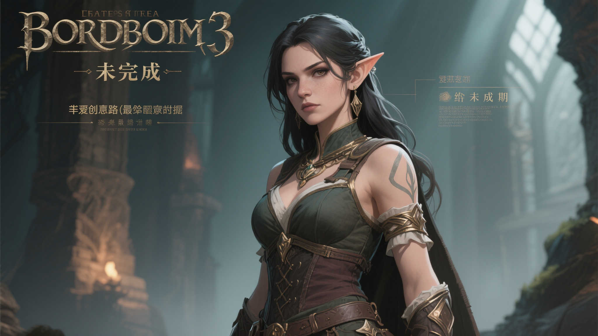 《博德之门3》艾琳初版造型揭秘，玩家直呼：魂系Boss既视感！