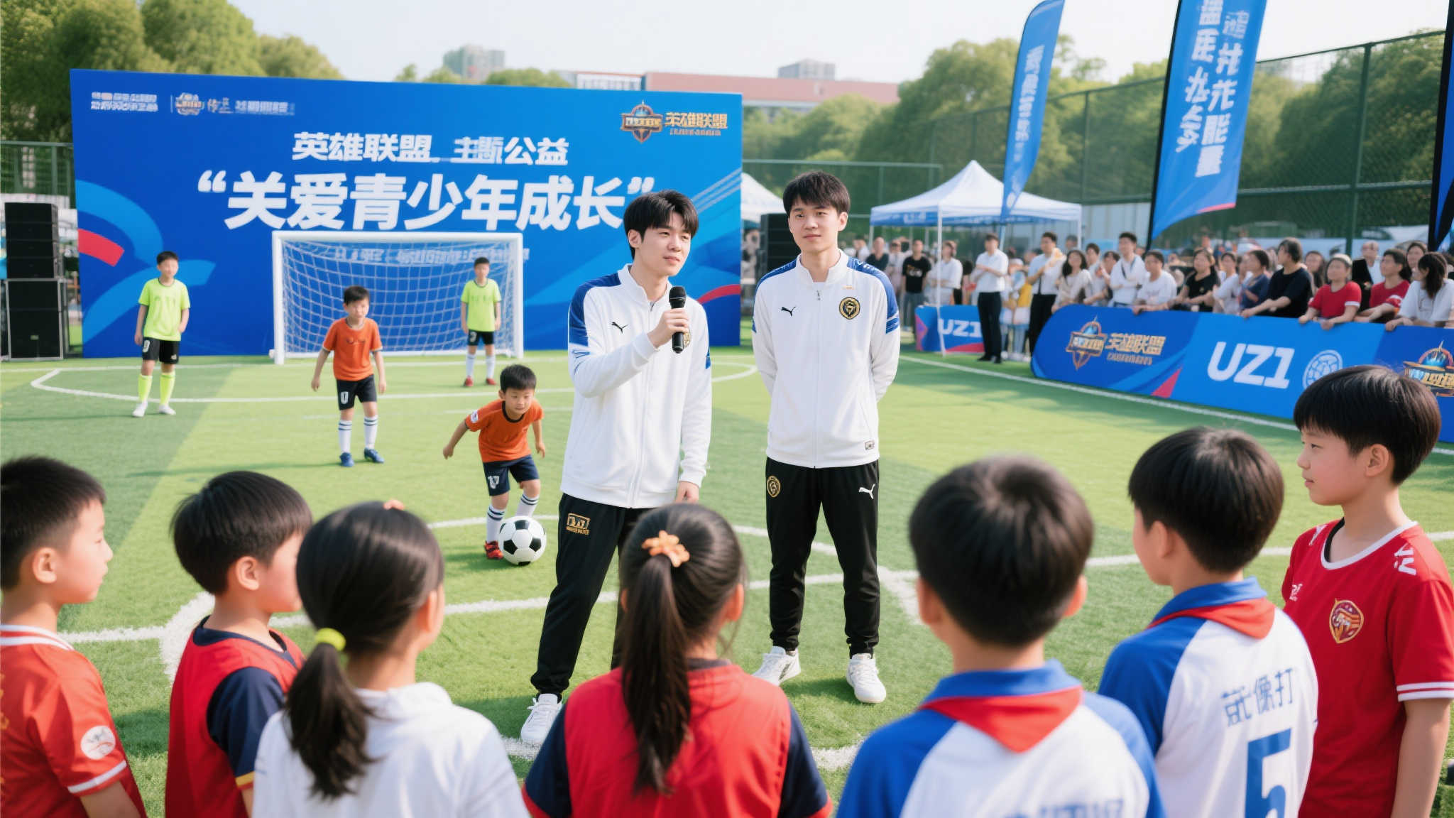 UZI与明凯联手出击!猪狗组合齐聚《英雄联盟》公益足球赛 UZI与明凯联手出击!猪狗组合齐聚《英雄联盟》公益足球赛